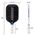 Arronax New Arrival 16mm Blue Mixed Aramid Unibody Foam Build Edging Rough Surface Pickleball Paddle Thermoformed