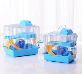 BOER Hamster Cage Double Deck Castle Luxurious Villa Hamster Nest Pet Crystal Cage Two Layer Luxury Hamster Cage Pet Products