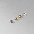 Unique 925 Sterling Silver Polished Irregular Plain Spacers Beads for Jewelry Making Accessories Wholesale