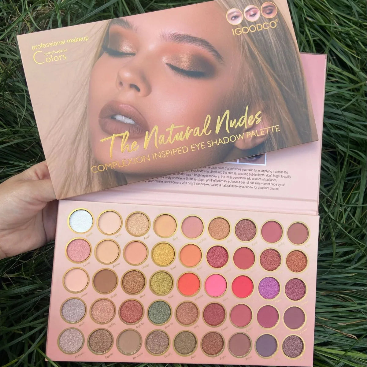 45 Color IGOODCO Eye Shadow Pressed Glitter Eyeshadow Factory Direct Waterproof Includes Cosmetic Mirror 2022 Lady Gift Set
