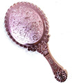 European Style Portable Vanity Mirror Retro Pattern Mirror for Eyelash Hand-held Metal Makeup Mirror For Eyelash Extension Tools