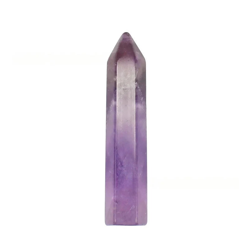 Wholesale Polished Amethyst Crystal Single-Pointed Hexagon Column Natural Healing Crystals for Home Souvenir Decoration