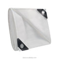 White 70gsm Heavyweight Tarpaulin 8*14FT Anti-UV PE Coated Waterproof Garden Protective Cover Plain Style