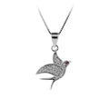 High Quality Cubic Zircon Bird Shape Pendant Silver 925 Pendant Necklace 925 Sterling Silver Fine Jewelry Pendants