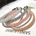 Designer Luxury Handmade Beaded Crystal Rhinestone Padded Headband Hairband for Women Fashion Accessory