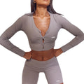 L230454 Factory Custom Yoga Wear Long Sleeve Hollow Out Black Crop Top Fitness Custom T Shirt For Women