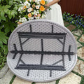 Hot Sale White Folding Table for Outdoor Banquets Weddings Parties Carrying Case for 8-10 People Plastic Garden Table Chair Set