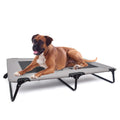Elevated Dog Bed Fabric Outdoor Cooling Bed 600D Oxford and Mesh Removable Cover Solid Pattern Foldable Pet Beds & Accessories