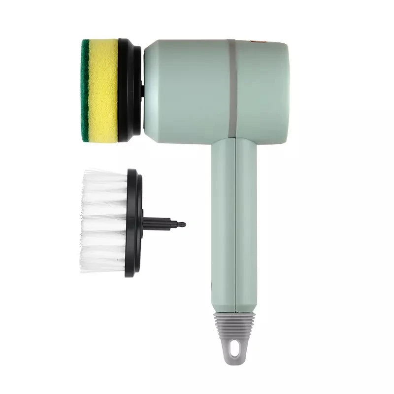 2024 New Hot Sale Custom Waterproof Silent Magic  Replaceable 2 Brush Heads Electric Cleaning Brush