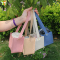 PU Leather Cup Sleeve Bulk Organizer Milk Tea Cup Sleeve Christian Custom Coffee Cup Holder Carrier With Strap