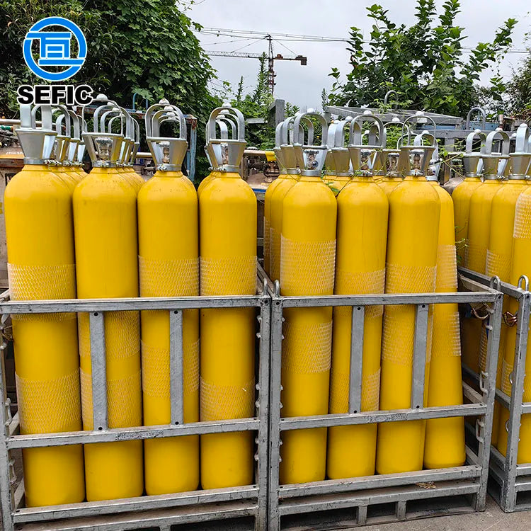 Industrial Use High Pressure 50L 300Bar Oxygen/Nitrogen/Argon/Hydrogen/Helium Gas CylinderCompressed Air Gas Cylinder