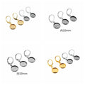 100pcs/bag Stainless Steel Jewelry Findings French Hook Earring Wire With Crystal Tray Leverback Earring Hooks With Clasp Balls