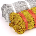 DILI 1mm 1.5mm Knitted Eco-Friendly Cored Polyester Rubber Webbing Elastic Cord Belt Bags Garments Home Textile Silver Gold