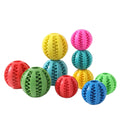 Interactive Natural Rubber Waterproof Dog Chew Ball Teething Treat Toy Feeder Training Bite Toy Soft Rubber Animal Teeth