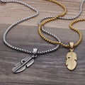 2023 New Arrival Gold Plated Stainless Steel Necklace Hollow Feather Necklace for Men and Women
