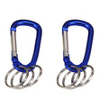 D Gourd Shape Snap Locking Key Chain Keychain Carabiner Aluminum Alloy Clip Hook Carabiner With Key Ring