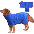 Custom Dog Classic Modern Luxury Leisure Solid Micro Fiber Easy Wear Ultra Absorbent Winter Pet Cleaning Grooming Coat