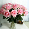 LFR139 Luckygoods Trending Products Rose Artificial Flowers Wedding Real Touch Rose Flower Bouquet