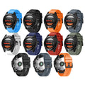 26m 22mm Rubber Shockproof Watch Strap for Fenix 6x Pro 5 5X 3 3HR-Multi Colors