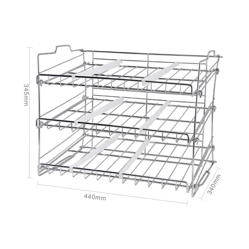 3 Layers Pusher Rack Drinks Organizer Drink Display Rack Coka Cola Soft Drink Mixes Rack