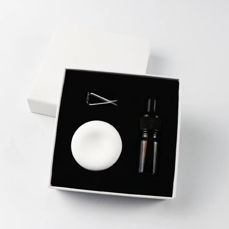 Wholesale Stocked Scented Ceramic Car Vent Clip Air Freshener Home Fragrance Porcelain Aroma Plaster Essential Oil Reed Diffuser