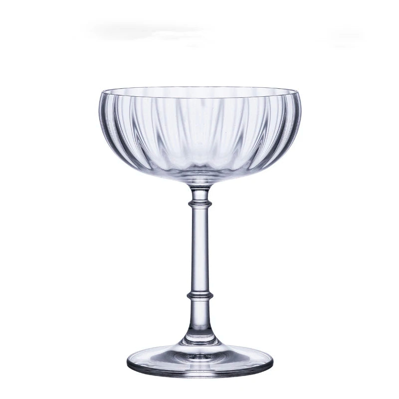 Creative Tower champagne Glass Striped Fun Cocktail Glass for Bar/party/wedding