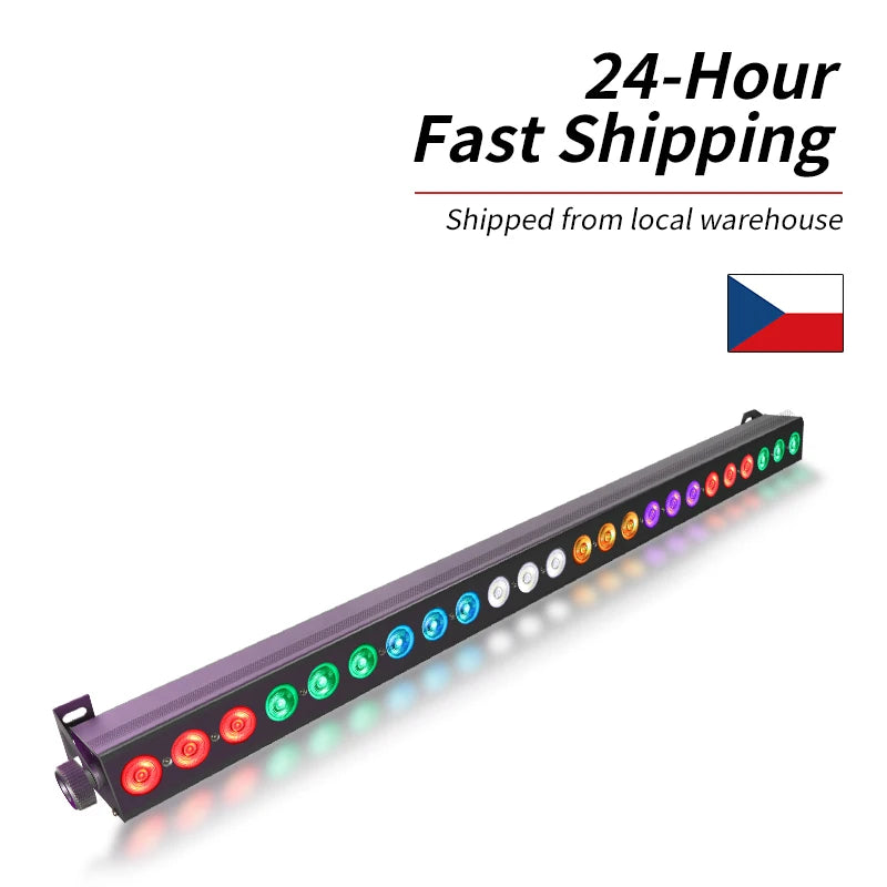 AICPOSE Professional 24PCS RGBW 4in1 Wall Washer Bar Light LED Linear Wall Washer Lights