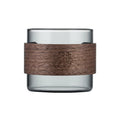 150ml 210ml 300ml Japanese Style Simple Glass Tea Cup with Wood Borosilicate Clear Glass Tea Cup