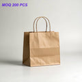 KM Large Stock  29.5*20*33cm High Quality Wholesale Personalized Bags Kraft Bolsas De Papel Paper Gift Shopping Bags with Logos