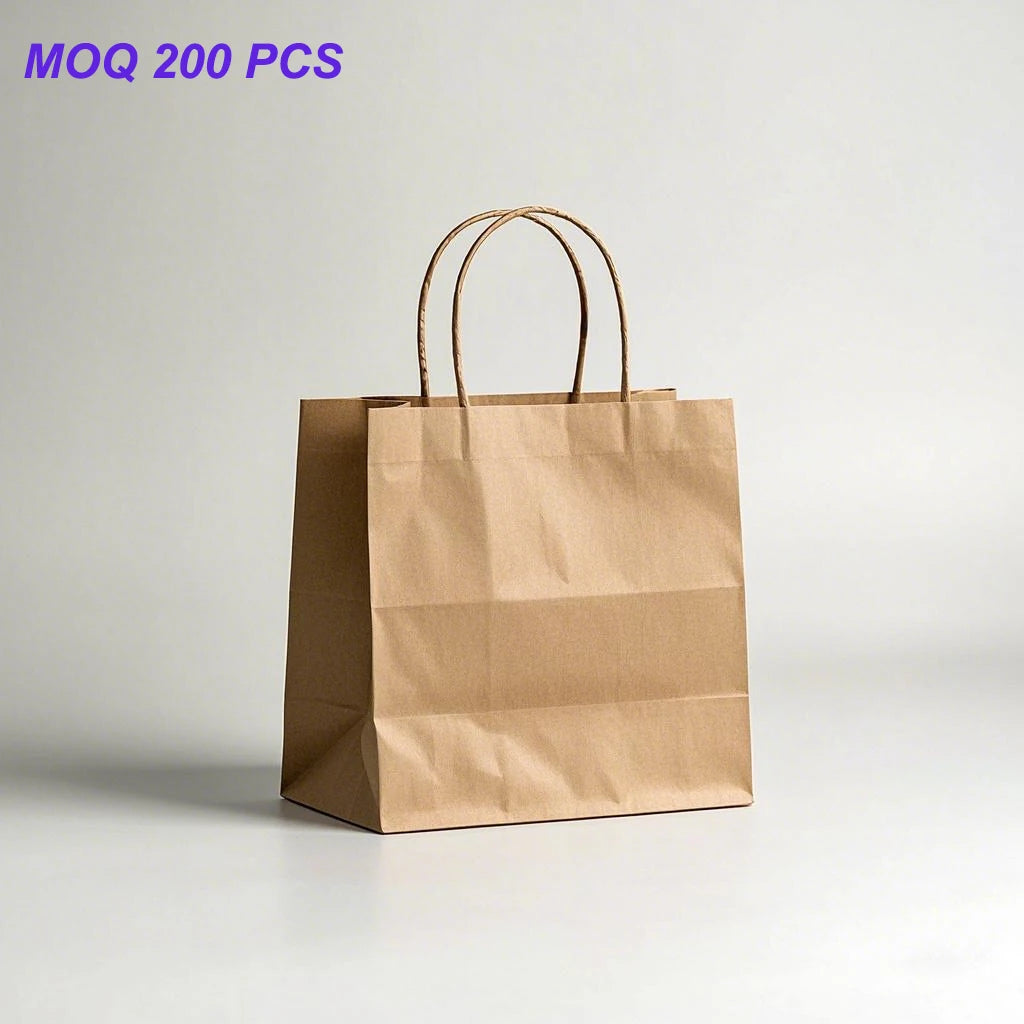 KM Large Stock  29.5*20*33cm High Quality Wholesale Personalized Bags Kraft Bolsas De Papel Paper Gift Shopping Bags with Logos