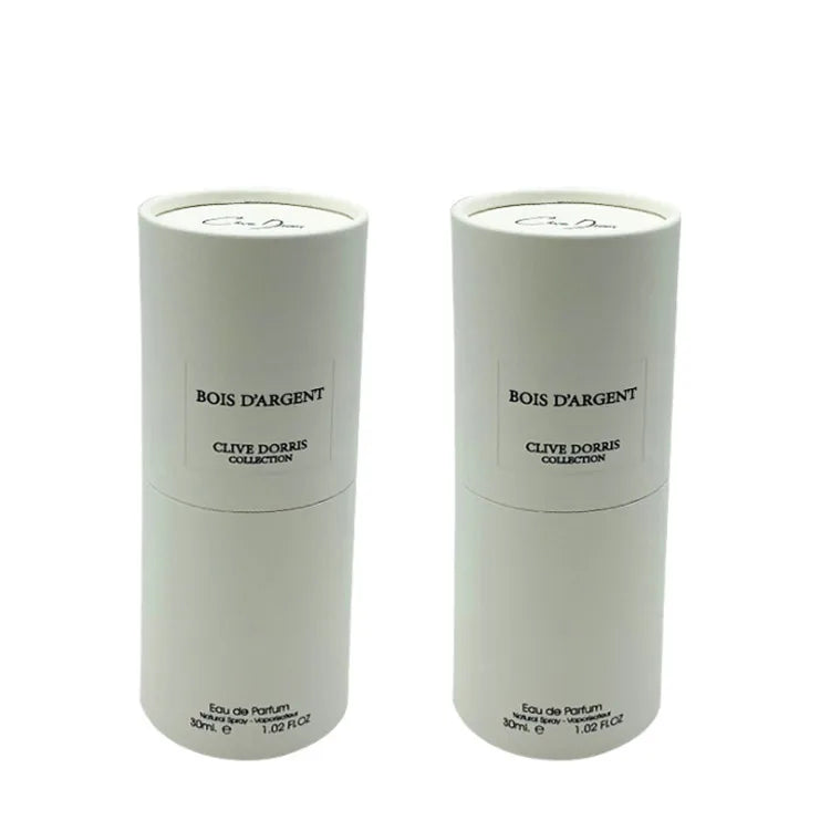 Kraft Beautiful Design Recycle White Cylinder Luxury Embossing Matt Lamination Custom Shape Paper Packaging Tube Tea Gift