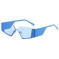 Superhot Eyewear 10918 Fashion 2023 Womens Rimless Irregular Narrow Shades Sunglasses