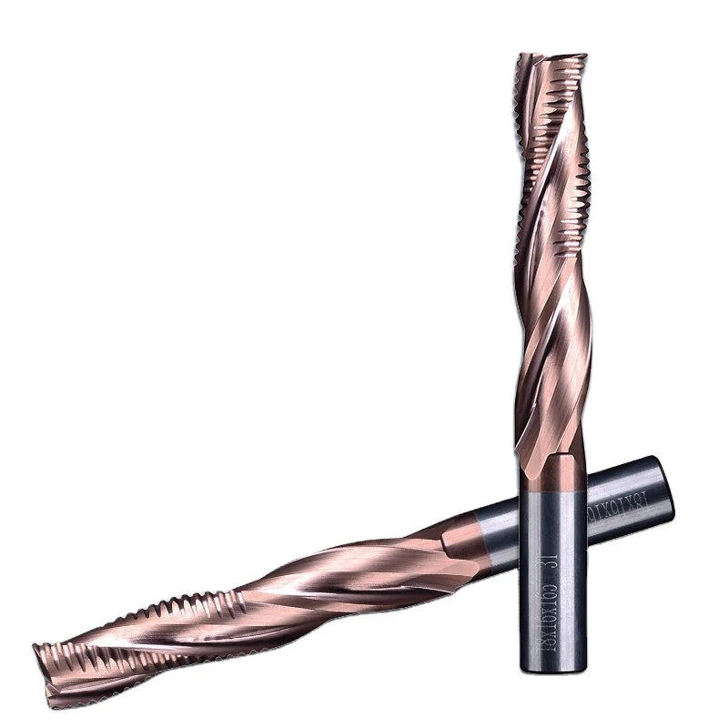 Weix Solid Carbide Ripple Roughing Milling Cutter Mills Cut Tool Endmill Roughing Endmills for Milling Machine