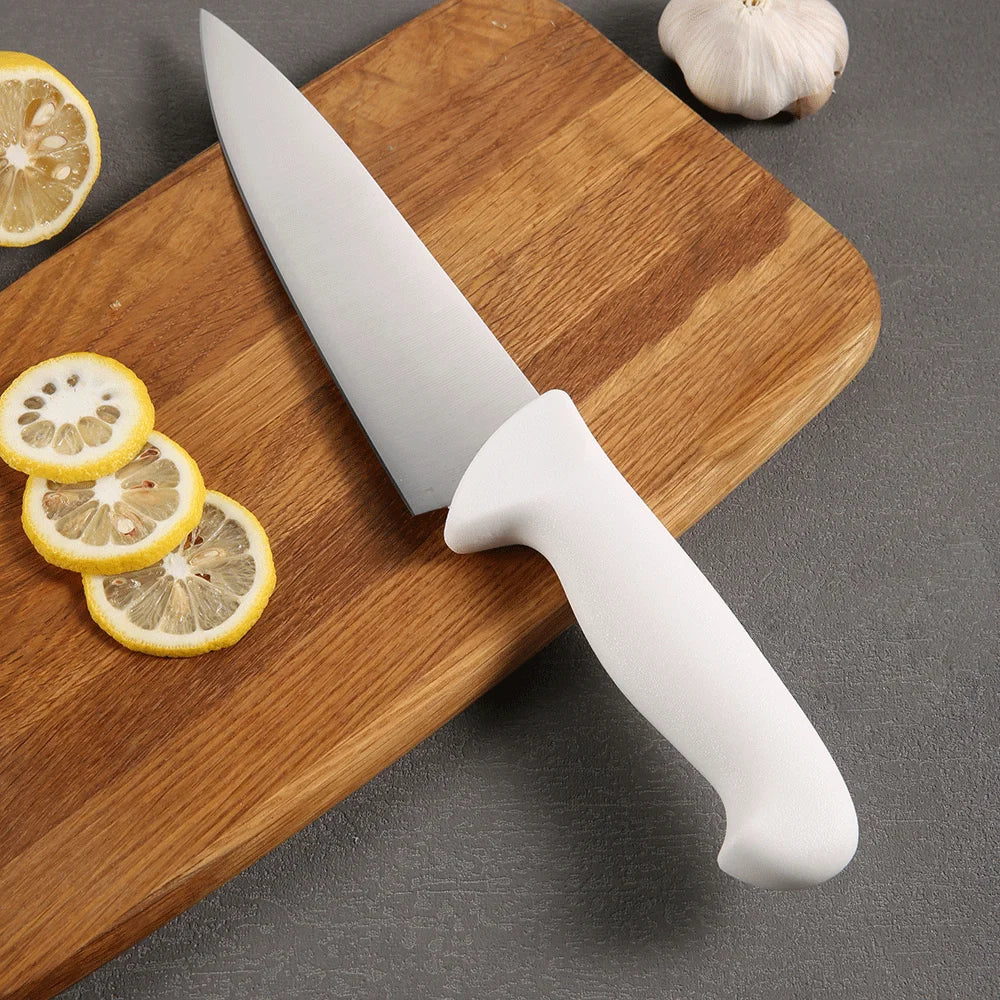 Custom Logo 8 Inch Chef Knife Ergonomic PP Handle 3Cr13 Stainless Steel Professional Kitchen Cutting Knives Wholesale B2B