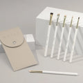 BEILI Private Label Flat Angled Super Thin Eyebrow Eyeliner Brush Detail Eyebrow Tinting Brush