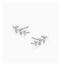 Natuna Trendy 925 Silver Earring Jewelry Cut Zircon Earring Jewelry Fancy Earring for Women
