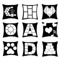 Colorful Christmas Cushion Pillow Case Custom Design Sublimation Blank Print for Home Hospital Hotel Use Gift Idea
