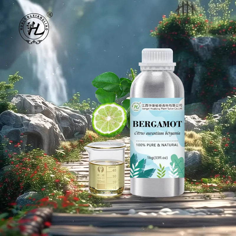 Bergamot Essential Oil for Hair Diffuser - 100% Pure Natural Plant Extract Cold Pressed Therapeutic Grade | Bulk 1kg