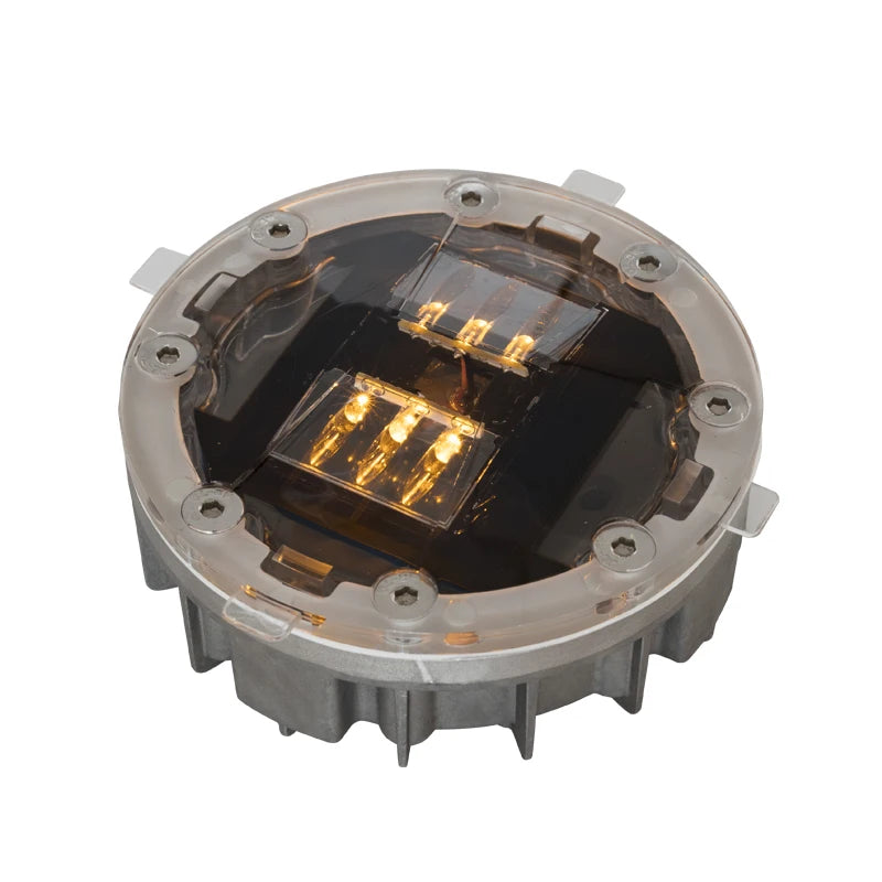 IP68 Zebra Crossing Solar LED Road Marker Lights Blinking Floor Pavement Light Made of Durable PC Material