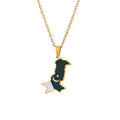 Wholesale Custom Country Map Necklaces Stainless Steel Pakistan Map Necklace