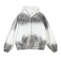 High-Quality Hoodie Zipper Washed Vintage Street Style Customizable Unisex Fashion