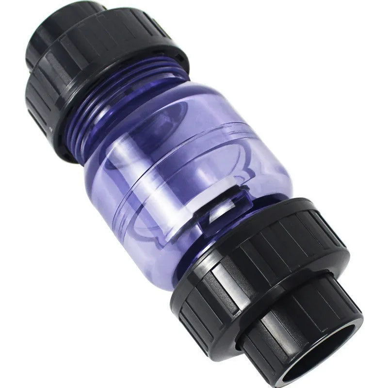 25mm 32mm White Grey Check Valve Pvc One Way Non Return Pipe Fitting Water Connector for Garden Irrigation Aquarium