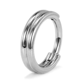 Wholesale Titanium Zircon Body Piercing Jewelry Hinged Segment Clicker Nose Rings for Wedding Engagement Party