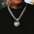 High Quality Gold Plated Hip Hop Mens Pendant Iced Out CZ Stone Men HipHop Jewelry Dropshipping Necklace Iced Out Ball Charm