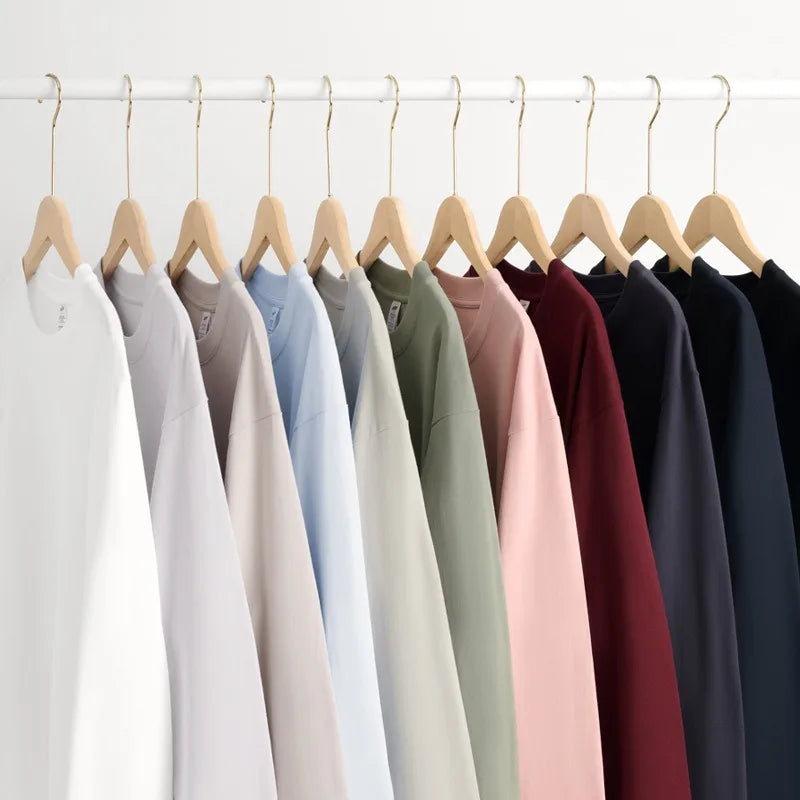 High Quality Custom Men's 100% Cotton Casual Long Sleeve O-Neck Digital Printing Blank Regular Fit T-Shirts