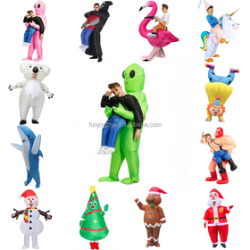 Cosplay Kids Adult Alien Inflatable Dinosaur Costume Boys Girl Party Costume Funny Suit