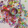 5mm Circle Ring Glitter for Handmade Epoxy Resin Filling Material for DIY Slime SupplierTumbler Decor