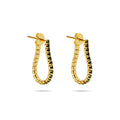CANNER Fashion S925 Sterling Silver Mesh Tennis Chain Drop-shaped Large Earrings Creative Earrings