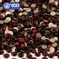 VDD 014 Garnet High Quality Glass Rhinestones Crystal Glod Back Flatback Strass Stones Nail Art DIY Crafts Decorations