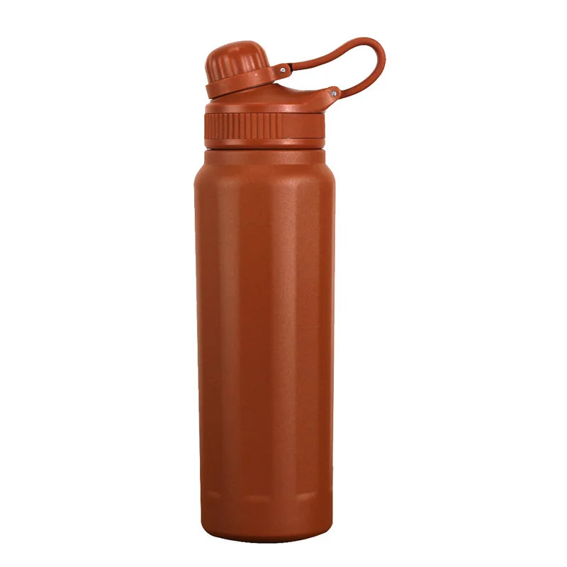 Factory Hot Sale New Design Wide Mouth 800ml Sport Double Walled Insulated Vacuum Flasks Stainless Steel Drinking Water Bottle
